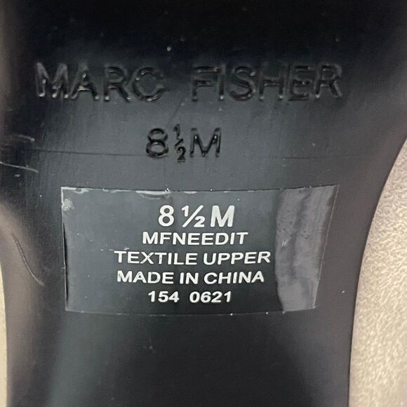 MARC FISHER Needit Stretch Booties, Light Grey, New. Size 8.5 - Picture 9 of 12